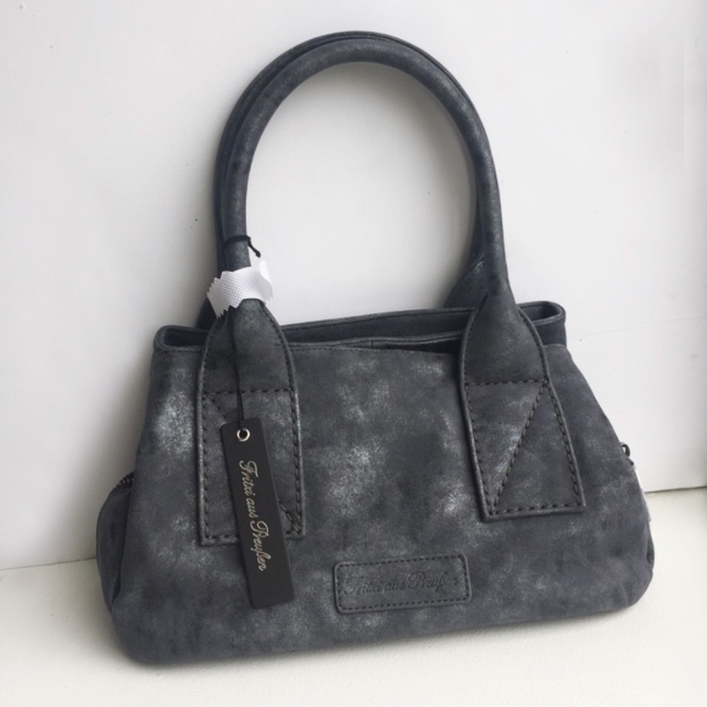 NWT ★: FRITZI AUS PREUSSEN Vegan Leather Bag,Grey